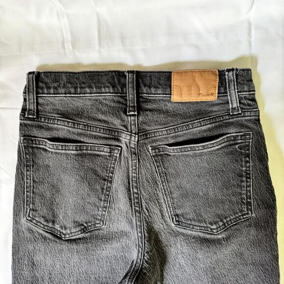Madewell The Slim Boyjean High Rise Black Wash Denim Women's Size 23 - Picture 4 of 9